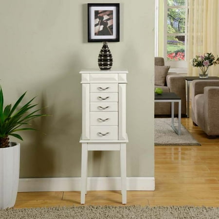 Granada Jewelry Armoire - White