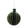 thumbnail image 2 of Adorno de Bola de Panal Strade Fareast Limited Navidad 8 cm x 10 cm Verde, 2 of 8