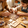 thumbnail image 4 of Halloween Wooden House 3D Rhinestone Diamond Art DIY Kit, Multi‑Style Collectible Mini Haunted House for Creating Halloween Mini Village, 4 of 4
