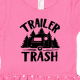 thumbnail image 3 of Inktastic Trailer Trash- Camping Humor Girls Toddler Dress, 3 of 4