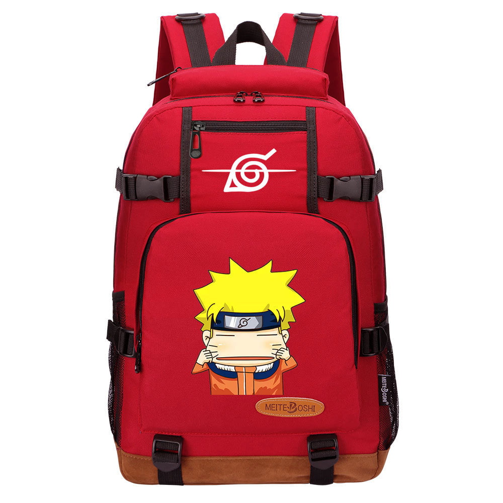 Bzdaisy Naruto Backpack - Double Side Pockets, Fits 15'' Laptop