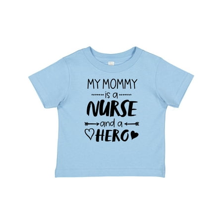 

Inktastic My Mommy is a Nurse and a Hero Gift Baby Boy or Baby Girl T-Shirt