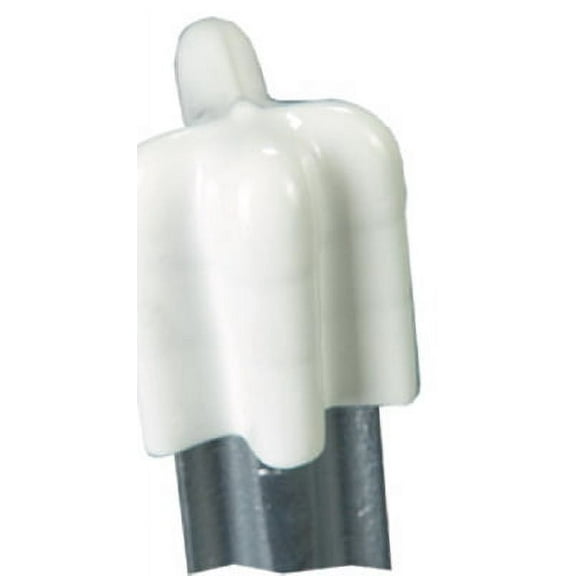 Dare Products T-Post Vinyl Safety Cap - White Vinyl - 25 Piece