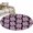 Purple, variant on Round Rugs 7Ft, Yellow Floral Round Area Rug Washable Indoor Throw Carpet, Abstract Watercolor Flower Leaf Plant Large Non Slip Circle Rug for Dining Room Playroom Home Decor Aesthetic