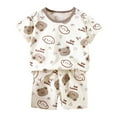 thumbnail image 2 of Hiijoy Infant Boys Outfits Cartoon Print Short Sleeved T-Shirt Shorts Summer Clothes Set, Sizes 18-24M, 2 of 6