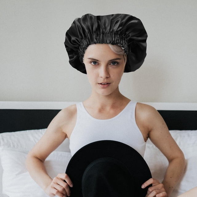 unbranded Bonnet Para En Poliéster Negro Con Firme Ideal Para Regalo Y Uso Diario