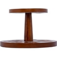 thumbnail image 3 of G3C1064LThe Big Easy Tobacco Accessories Round Pipe Stand, Walnut Finish, Simple, Elegant, Functional, Fits 7 Pipes, 3 of 4