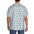thumbnail image 3 of Fotbe Polar Bears And Snowy Winter Camisa Estampada de Manga Corta para Hombre, Casual de Verano, Estilo Playero, Sin Arrugas-Small, 3 of 5