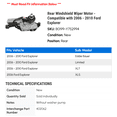 thumbnail image 2 of Rear Windshield Wiper Motor - Compatible with 2006 - 2010 Ford Explorer 2007 2008 2009, 2 of 2