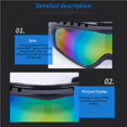 thumbnail image 5 of Sonducket Gafas de esquí Gafas PC Lente A prueba de viento Antiniebla Arena Protectora Invierno Deportes de nieve Gris, 5 of 5