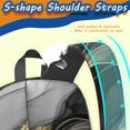 thumbnail image 5 of Black and Gold Marble Pattern 17" Waterproof Oxford School Backpacks for Teens, S-Shape Padded Straps, for School, Travel, Hiking, Camping, 5 of 5