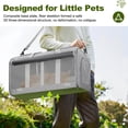 thumbnail image 6 of Monasem Large Pet Carrier, Travel Carrier for 2 Cats & Dogs, Airline Approved Puppy Travel Bag Up to 38 lbs, Grey, 6 of 7