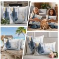 thumbnail image 5 of Navy Blue Abstract Art Outdoor Waterproof Pillow Covers, Geometric Luxury Modern Art Decorative Square Throw Pillowcase Sofa Cushion Sham for Patio/Couch/Chair, 16"x16" 2 Pack, 5 of 8