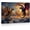Frame-style, variant on Epic Fantasy Dragon Wall Art Gold and Black Mythical Mountain Battle Poster