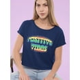 thumbnail image 2 of Positive Quote: Positive Vibes Crop Tee Women's -SelectDesign Designs, 2 of 4