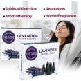 thumbnail image 4 of Lavender Incense Cones - Total 60 Cone Incense - Six Packs of 10 Insence Cones - Incense Cones Scented - Cone Incense Scents - Insense Cones - Inscent Cones, 4 of 8