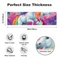 thumbnail image 2 of Rainbow Unicorns 15.7"x59" Rectangular Runner Rug Washable Absorbent Rubber Mat, 2 of 6
