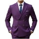 thumbnail image 2 of Ceisia Slim Fit Men's Double-Breasted Casual Blazer in Solid Colors Gift, 2 of 3