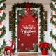 thumbnail image 4 of Uuiauoio Festive Christmas Door Cover with Design,Polyester Door Curtain for Holiday Home Decor, Seasonal Wall and Entryway Decoration for Parties and Family Gatherings,Festival Party Decoration, 4 of 6