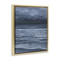 thumbnail image 3 of Stupell Industries Dramatic Sea Dark Coast Gold Framed Floater Canvas Wall Art design by Grace Popp, 31 x 25, 3 of 9