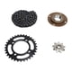 thumbnail image 1 of Kit de piñón de cadena 420 ANGGREK Juego de cadena de rueda libre sin dientes, 1 of 8