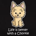 thumbnail image 3 of CafePress - Life Is Better With A Chorkie Women's Dark T Shirt - Women's Traditional Fit Dark T-Shirt, 3 of 4