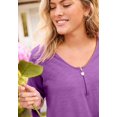 thumbnail image 5 of Woman Within Plus Size Three-Quarter Sleeve Zipper Tunic, 5 of 5