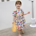 thumbnail image 2 of POINTERTECK Robe Étoile pour Enfants Style Été Robe Princesse pour Enfants, 2 of 11