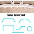 thumbnail image 3 of 5 Meters Foldable Ceiling Track Curved Curtain Track Flexible Ceiling Curtain Mount Curved Windows Track for Curtain Rail with Bed Divider Curtain Rail System, Ceiling Track, 3 of 4