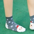 thumbnail image 4 of Ljudmp Women's Christmas Cotton Crew Socks Elastic Cute Funny Winter Warm Holiday Slipper Socks Grey, 4 of 6