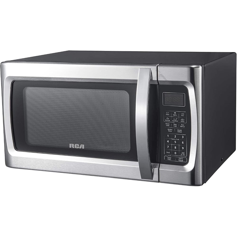 RCA RMW1178 1.1 Cu Ft Stainless Steel Countertop Microwave Oven, Multi
