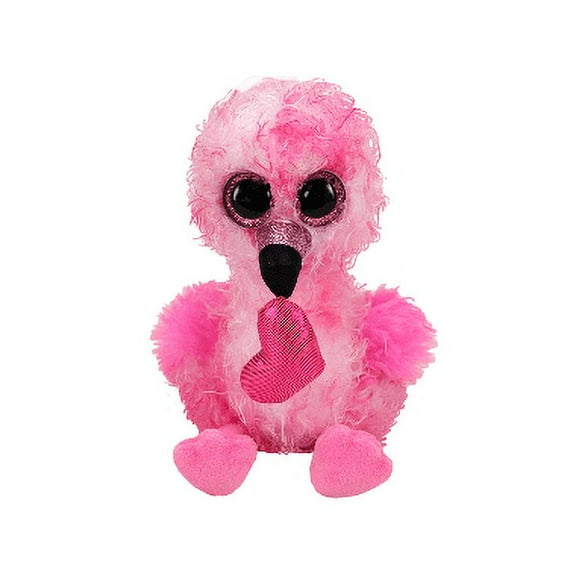 TY Beanie Boos - Dainty Flamingo with Heart Regular 6 in