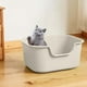 thumbnail image 1 of Litter Box Semi-closed Toilet Detachable Plastic Pet Supplies Open Litter Box, 1 of 3