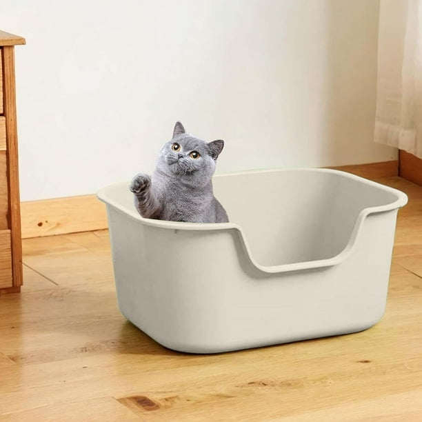 Litter Box Semi-closed Toilet Detachable Plastic Pet Supplies Open Litter Box