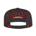 thumbnail image 4 of Gaeub Red Ladybugs Flat Bill Snapback Hats Baseball Caps with Adjustable for Running Workouts and Outdoor Activities, 4 of 9