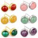 thumbnail image 2 of Silver Natural Stone Stud Earring, 2 of 5