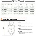 thumbnail image 3 of BLTIBY Long Sleeve Bodysuit for Women Leopard Printed Thong Jumpsuit Tummy Control Seamless Shapewear V Neck Fashion Bodysuits Gray XL, 3 of 7