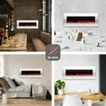 thumbnail image 6 of Northwest 50-inch Electric Fireplace - Heat-Free Wall-Mounted Decor (White), 6 of 9