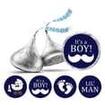 thumbnail image 1 of Darling Souvenir It's A Boy Stickers Candy Chocolate Labels 190 Pcs Party Fabor-Navy Blue, 1 of 2