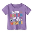 thumbnail image 1 of Chemises pour Filles Col Rond Imprimé T-Shirt à Manches Courtes pour Filles Adolescente Vêtements d'Été Vêtements pour Enfants Filles 3-4 Ans Mode Filles, 1 of 2