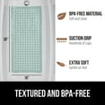 thumbnail image 5 of GORILLA GRIP Patented Bath Tub Shower Mat, Machine Washable Bathtub Floor Liner Mats, Suction Cups and Drain Holes to Keep Tubs Clean, Soft on Feet, Bathroom Essentials, 35x16 Inch, Mint Opaque, 5 of 10