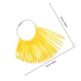 thumbnail image 2 of Moluckfu 1Ud Dispositivo Plástico Amarillo Para Medir Tamaño De Pulsera Portátil Y Preciso Para, 2 of 6