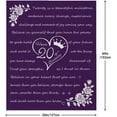 thumbnail image 4 of 20th Birthday Decorations for Women Blanket,20th Birthday Gifts for Women Idea,Gift for 20 Year Old Female,20 Year Old Birthday Gifts for Her,Best 20 Birthday gifts for Women/Her Blue Blanket 60”x50”, 4 of 6