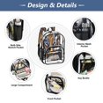 thumbnail image 4 of ALAZA Clear Backpack Tiger Cool Eyes PVC Transparent BookBag, 4 of 7
