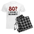 thumbnail image 6 of CafePress - 80Th Birthday Gag Gift Men's Light Pajamas - Men's Light Loose Fit Cotton Pajama Set, 6 of 7