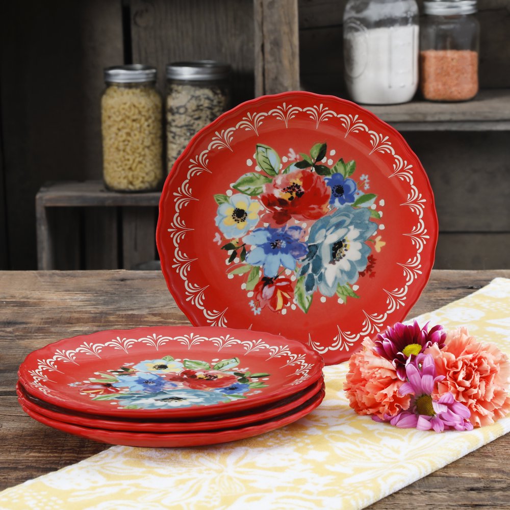 The Pioneer Woman Melody 8.75Inch Salad Plates, Set of 4