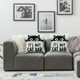 thumbnail image 3 of Funny Cat Gifts, Black Cat Mom Gifts, Funny Quote It’s Not Cat Hair It’s Kitty Glitter  Linen Throw Pillow Cover, Cat Gifts for Cat Lovers, Cat Gifts for Women, 3 of 6