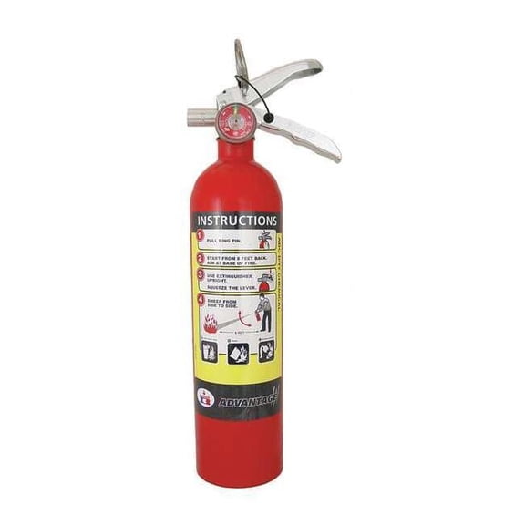 Badger Fire Extinguisher,Aluminum,Red,ABC ADV-250