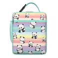 thumbnail image 5 of Panda Face Insulated Lunch Bag Box Men Reusable Lunch Bag with Side Pocket Cooler Tote Bag Office Hiking, 5 of 6