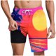 thumbnail image 1 of Pantalones Cortos para Hombre Cintura Elástica con Bolsillos, Forro de Impresión de Moda Casual para la Playa, Al Aire Libre Y el Uso Diario, 1 of 6